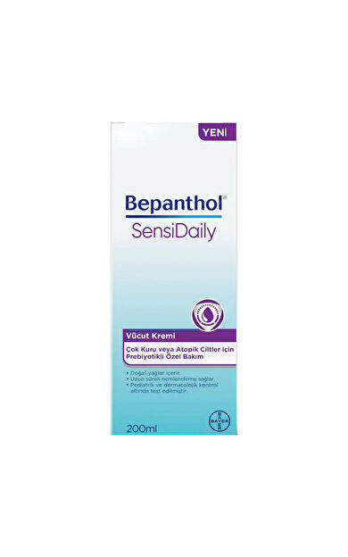 Bepanthol SensiDaily Nemlendirici Vücut Kremi 200 ml