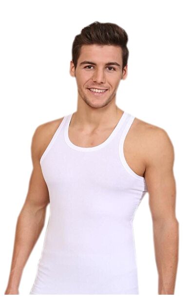 Beyaz Likralı 1029 6'lı Elastan Sporcu Atlet