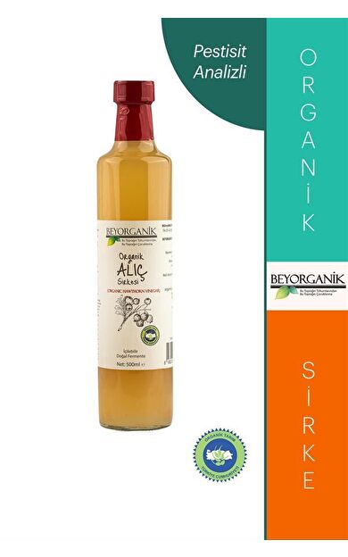 Organik Alıç Sirkesi 500ml   (pestisit Analizli)
