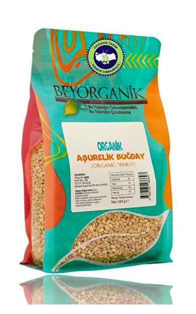 Organik Aşurelik Buğday 500gr (pestisit Ve Aflatoksin Analizli)
