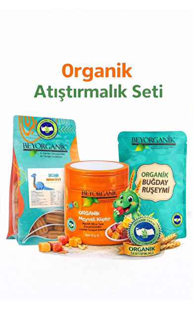 Organik Atıştırmalık Paketi 3'lü