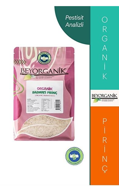 Organik Basmati Pirinç 1000gr (pestisit Ve Aflatoksin Analizli)
