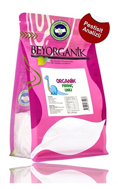 Organik Bebek Pirinç Unu 500gr +6ay    (pestisit Ve Aflatoksin Analizli)