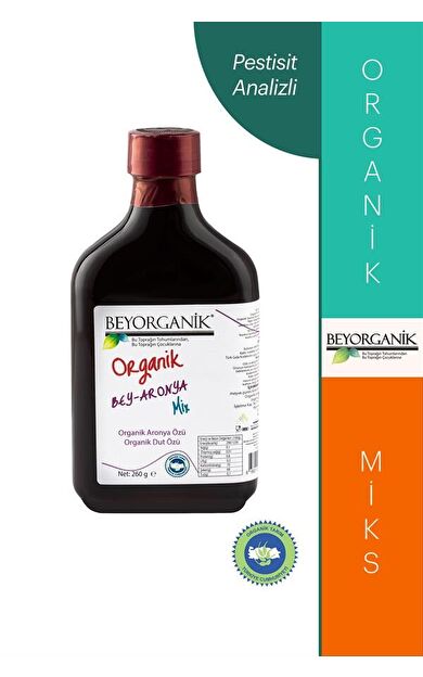 Organik Bey Aronya Mix 260gr Gerçek Meyve Parçacıklı      (pestisit Ve Ağır Metal Analizli)