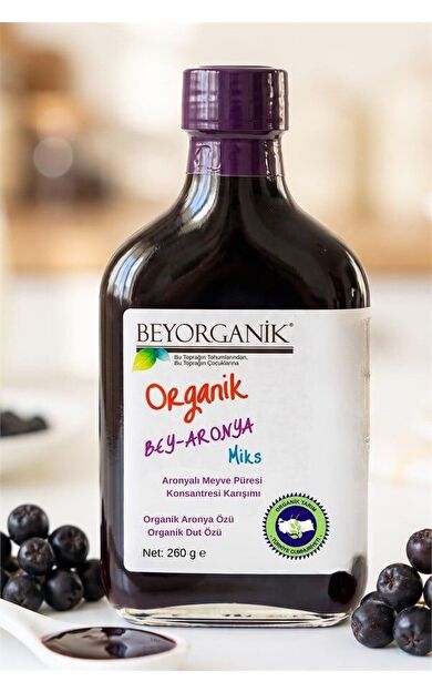 Organik Bey Aronya Mix 260gr Gerçek Meyve Parçacıklı      (pestisit Ve Ağır Metal Analizli)
