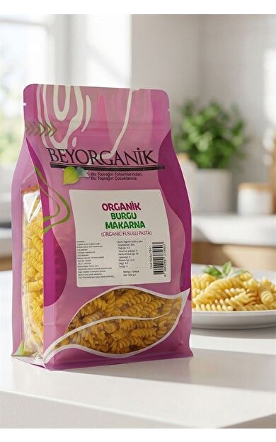 Organik Burgu Makarna 500gr (pestisit Ve Aflatoksin Analizli)