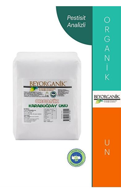 Organik Çiğ Karabuğday Unu 1000gr     (pestisit Ve Aflatoksin Analizli)