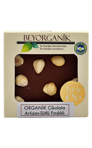 Organik Artizan Çikolata Sütlü Fındıklı 40gr