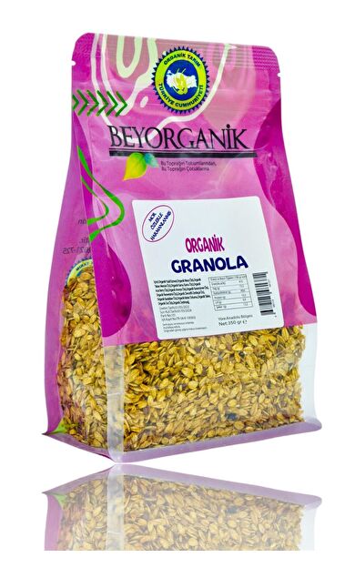 Organik Granola 350gr    Mor Özlerle Harmanlanmış   (pestisit Ve Aflatoksin Analizli)