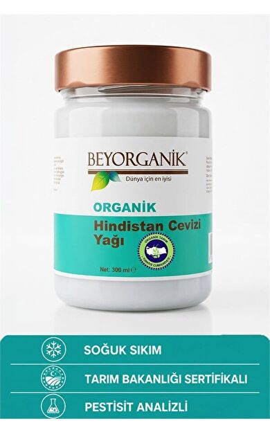 Organik Hindistan Cevizi Yağı 300 Ml