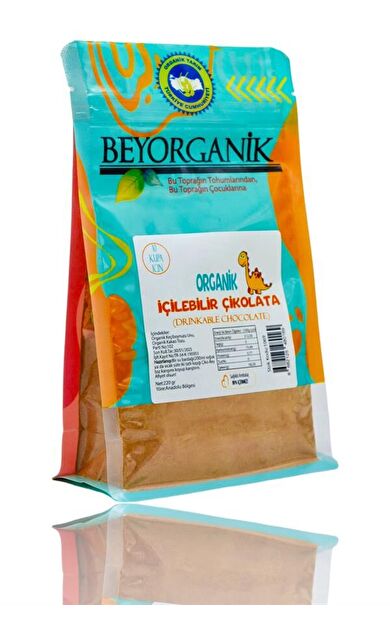 Organik İçilebilir Çikolata 220gr 10 Kupalık     (pestisit Ve Aflatoksin Analizli)