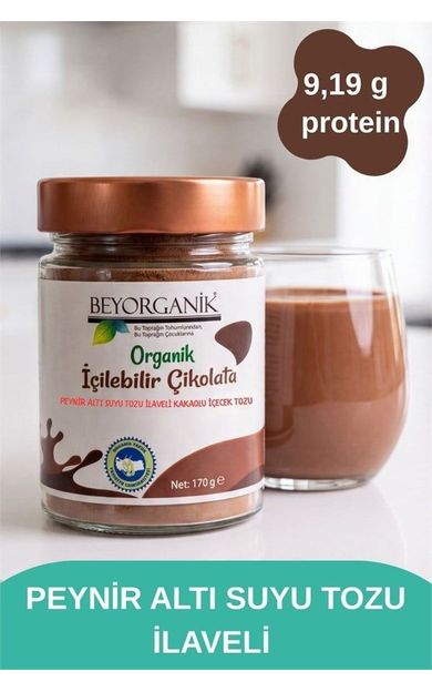 Organik İçilebilir Çikolata (peynir Altı Suyu Tozu İlaveli) 170gr