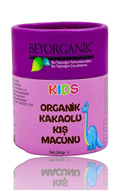 Organik Kakaolu Kış Macunu 240gr Kids  (pestisit Ve Ağır Metal Analizli)