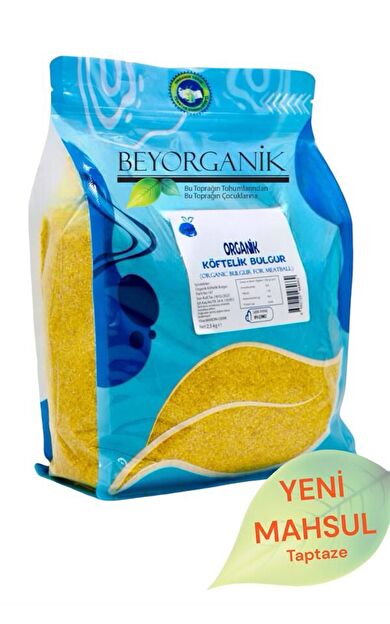 Organik Köftelik Bulgur 2,5kg    (pestisit Ve Aflatoksin Analizli)
