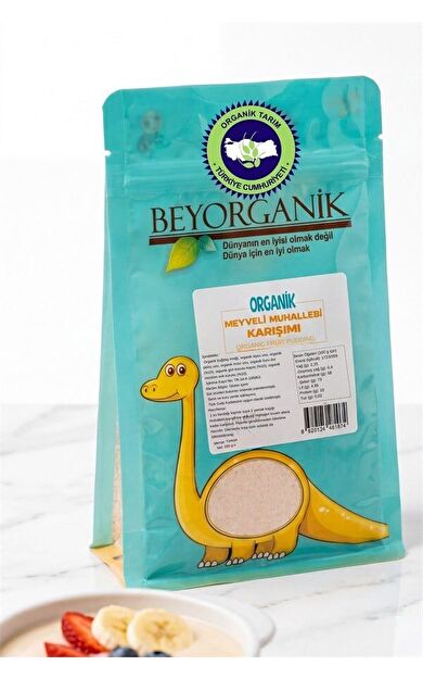 Organik Meyveli Muhallebi Karışımı 200gr Organik Mürdüm Erik, Organik Dut, Organik Gün Kurusu +6ay  (pestisit Ve Aflatoksin Analizli)