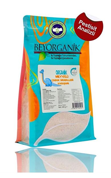 Organik Meyveli Muhallebi Karışımı 200gr Organik Mürdüm Erik, Organik Dut, Organik Gün Kurusu +6ay  (pestisit Ve Aflatoksin Analizli)