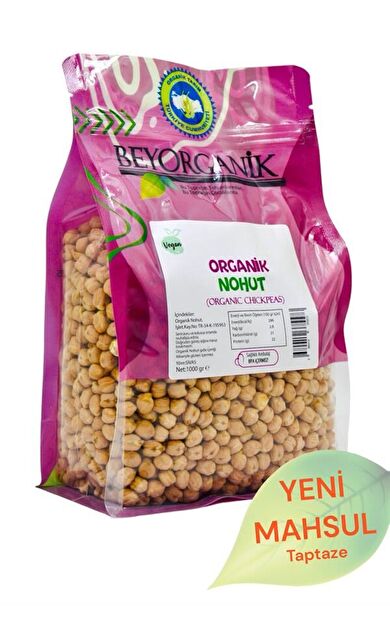 Organik Nohut 1kg  (pestisit Ve Aflatoksin Analizli)
