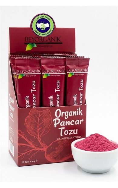 Organik Pancar Tozu 20 Adet* 10 Gr (kutu) ( Pestisit Ve Nitrat Analizli)