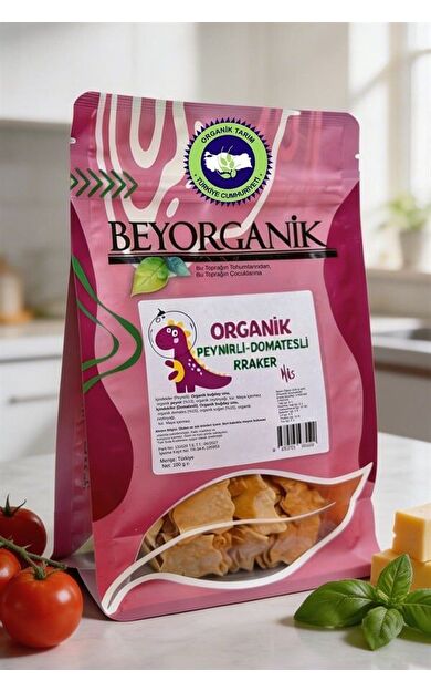 Organik Peynirli Domatesli Kraker Miks 100gr