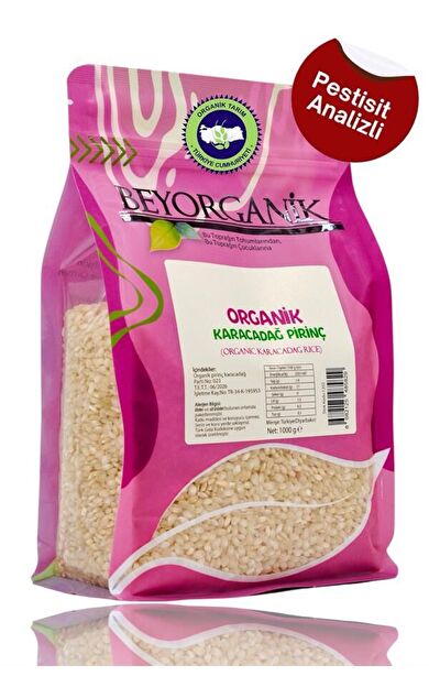 Organik Pirinç Karacadağ 1kg    (pestisit Ve Aflatoksin Analizli)