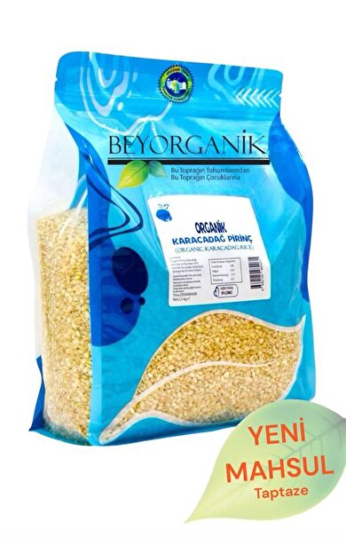 Organik Pirinç Karacadağ 2,5kg  (pestisit Ve Aflatoksin Analizli)