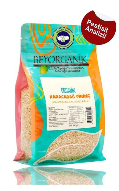 Organik Pirinç Karacadağ 500gr   (pestisit Ve Aflatoksin Analizli)