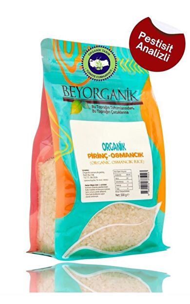 Organik Pirinç Osmancık 500gr  (pestisit Ve Aflatoksin Analizli)
