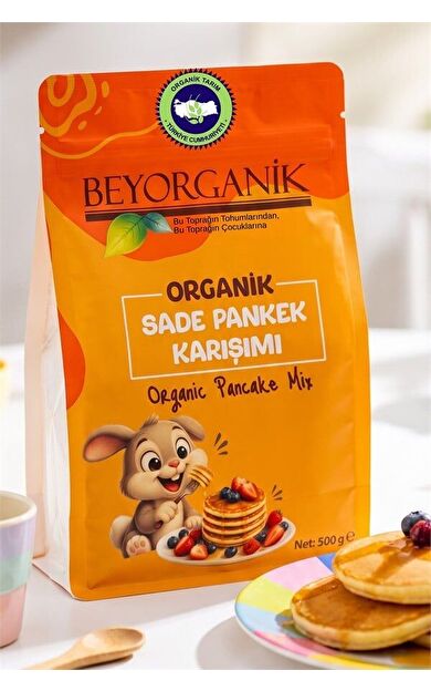 Organik Sade Pankek Karışımı 500gr  (pestisit Ve Aflatoksin Analizli)