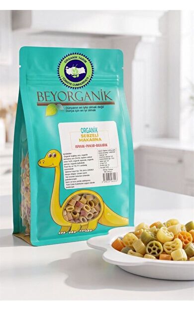 Organik Sebzeli Çocuk Makarna %15 Sebzeli 240gr Ispanak Pancar Balkabak  +8ay   (pestisit Ve Aflatoksin Analizli)