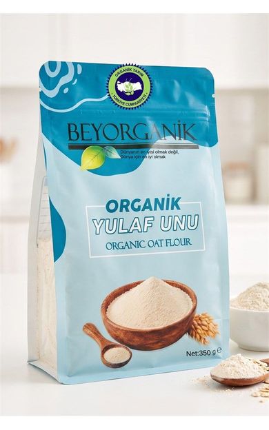 Organik Tam Yulaf Unu 350gr   (pestisit Ve Aflatoksin Analizli)