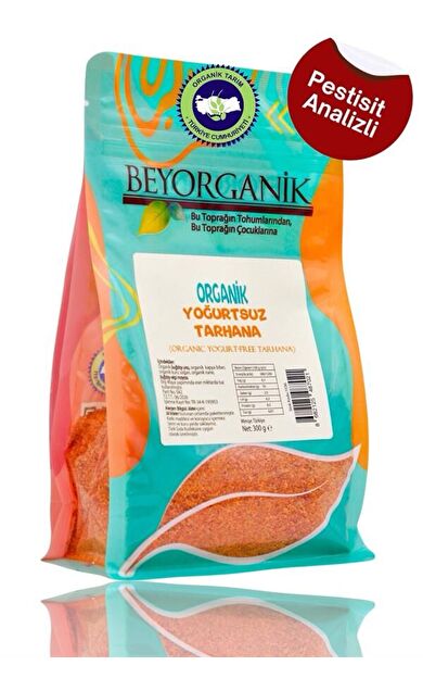 Organik Tarhana Vegan Yoğurtsuz- 300gr     (pestisit Ve Aflatoksin Analizli)