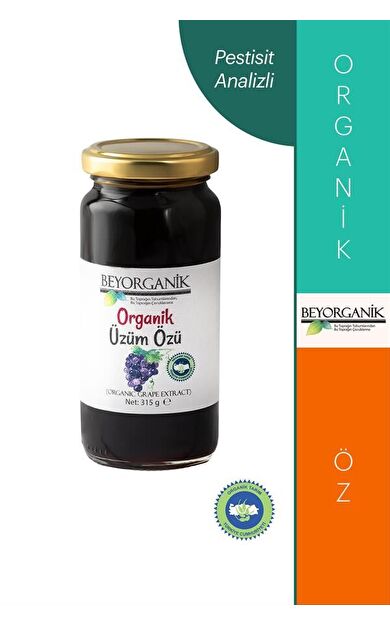 Organik Üzüm Özü 315 Gr  (pestisit Ve Ağır Metal Analizli)