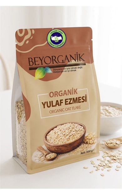 Organik Yulaf Ezmesi 500gr +6ay   (pestisit Ve Aflatoksin Analizli)