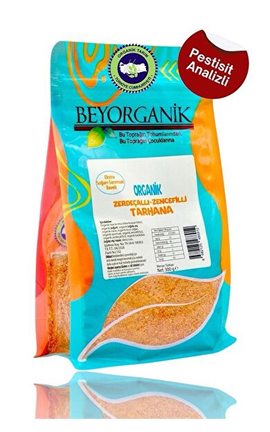 Organik Zerdeçallı-zencefilli Tarhana 300gr (ekstra Soğan-sarımsak İlaveli)  (pestisit Ve Aflatoksin Analizli)