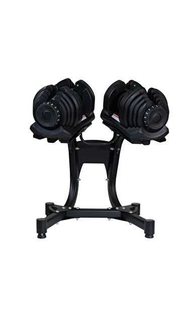 Bezt Pro Sports Ayarlanabilir Dambıl Seti 2 x 24kg kırmızı + stand