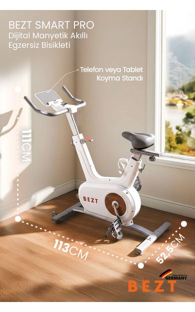 Bezt Smart Pro Dijital Manyetik Akıllı Egzersiz Bisikleti