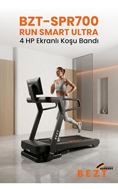 Run Smart Ultra 4 HP Ekranlı Koşu Bandı (180 kg Kapasite / Telefon Yansıtmalı LED)