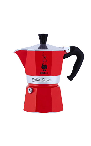 BİALETTİ Moka Express Kırmızı 3 Cup Mokapot