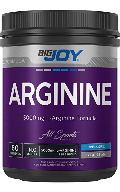Bigjoy Sports Arginine Powder L-Arjinin 300G 60 Servis Amino Asit