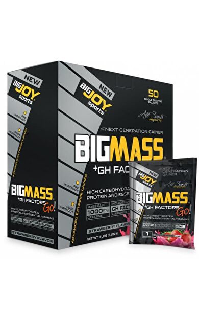 Bigjoy Sports Bigmass Gh Factors Mass Gainer 50 Servis (5 Kg)Çilek Aroma High Carbonhidrate&amp;Protein&amp;Vitamins