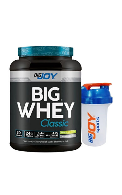 Bigjoy Sports Whey Protein Big Whey Classic Çikolata 30 Servis 1020Gr Protein Tozu Sindirim Enzimi Ilaveli