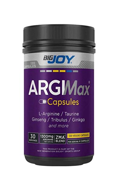Bigjoy Sports Argimax 120 Kapsül 30 Servis Özel Formül