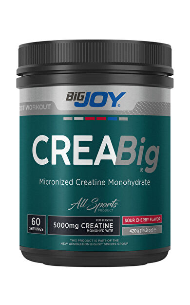 Bigjoy Sports Bigjoy Creabig %100 Mikronize Kreatin Monohidrat Vişne Aromalı 420G 60 Servis