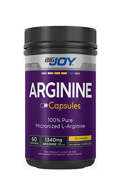 Bigjoy Sports Amino Asit Arginine 120 Kapsül 60 Servis - L-Arginin