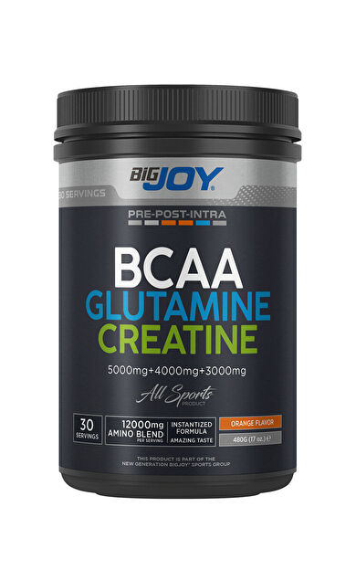 Bigjoy Sports Kreatin + Bcaa + Glutamin Portakal Aromalı 480 G 30 Servis Amino Asit