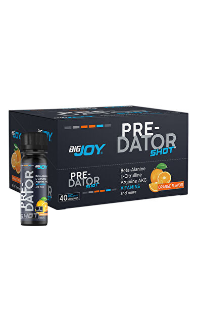 Bigjoy Sports Predator Pre-Workout 20' Li Shot Portakal 20×60Ml Preworkout Güç Ve Aminoasit