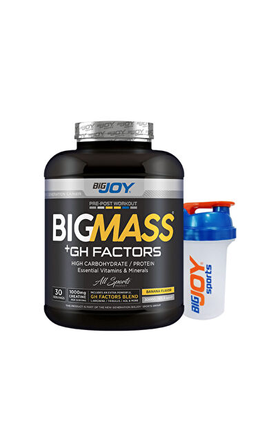 Bigjoy Sports Mass Gainer Muz 3 Kg Bigmass Gh Factors Karbonhidrat &amp; Protein 30 Servis