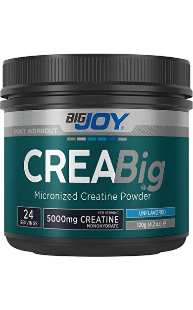 Bigjoy Sports Bigjoy Creabig %100 Mikronize Kreatin Monohidrat 200 Mesh Aromasız 120G 24 Servis