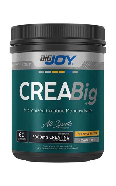 Bigjoy Sports Kreatin Creabig Creatine 420gr 60 Servis Ananas Monohydrate %100 Mikronize