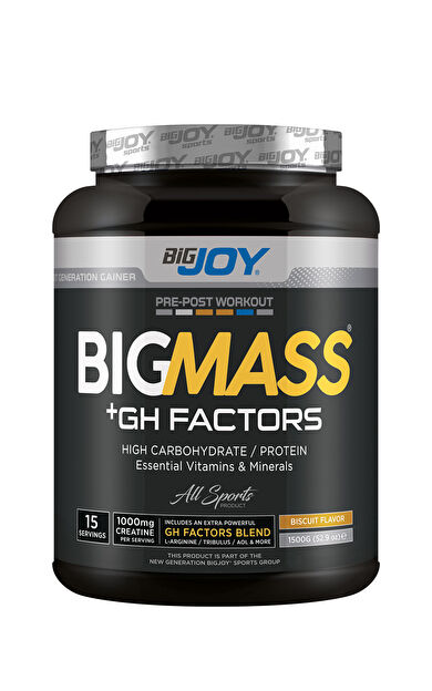 Bigjoy Sports Bigjoy Bigmass Bisküvi Aromalı 1500 Gr Mass Gainer Karbonhidrat Tozu